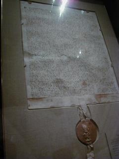 Magna Carta.  No flash photography so didn't turn out very well<br>Location: <a href="https://www.google.com/maps/search/?api=1&query=38.89278,-77.02304" target="_new">National Archives Museum</a>